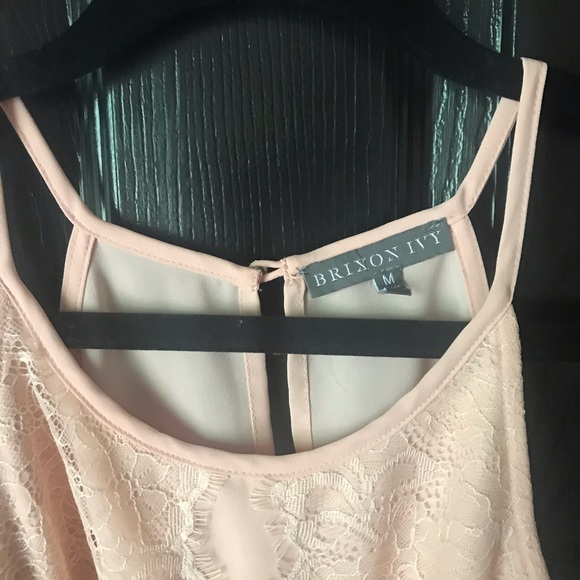 Brixton Ivy Stitchfix Size M Halter Top Blush Lace - Picture 2 of 4